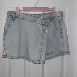 Altar'd State Women's Denim Skort Shorts Medium